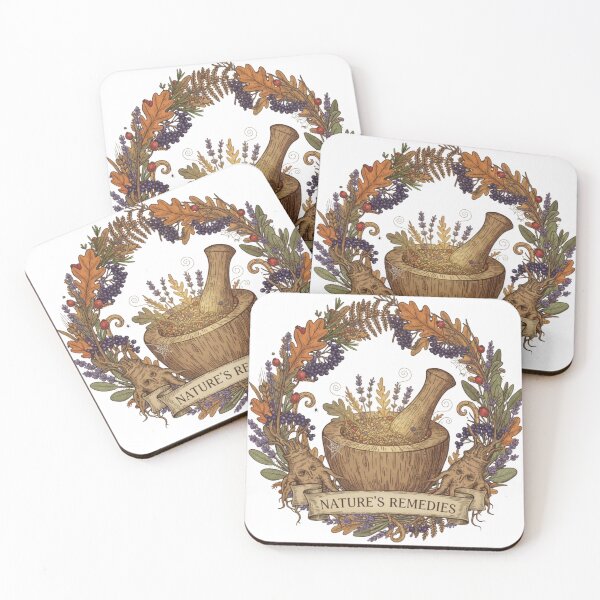 Item preview, Nature's Remedies Autumn Wreath - Mortar & Herbal Lore designed and sold by Mr-Plantastic.
