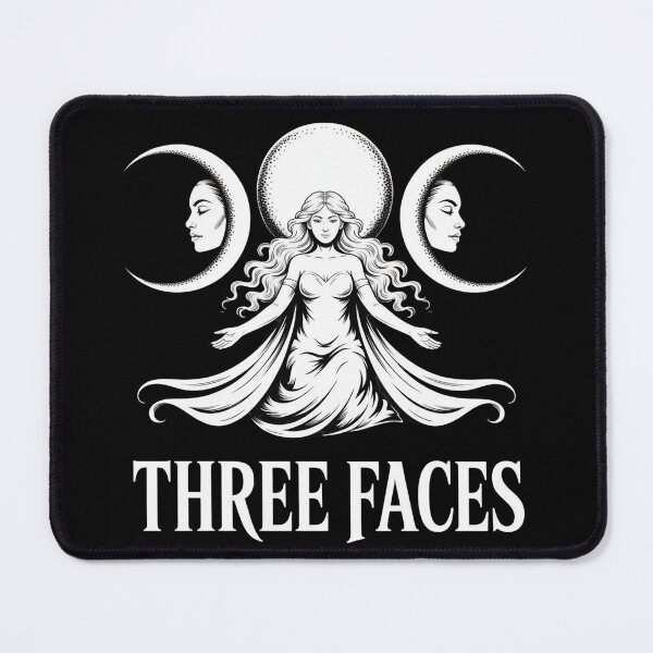 Item preview, Woman with Moon Phases | Dark Feminine Witchcore Art designed and sold by WikaKowalczyk.