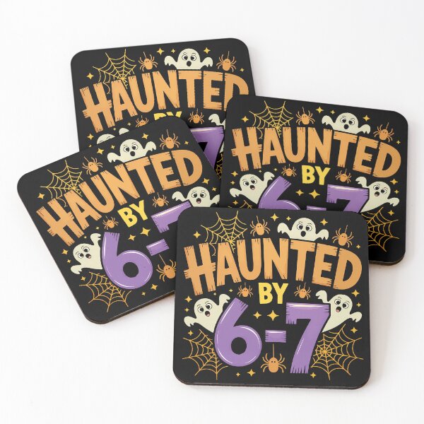 Item preview, Haunted by 6-7 Halloween, Funny Spooky Meme  designed and sold by PonyRoniku.