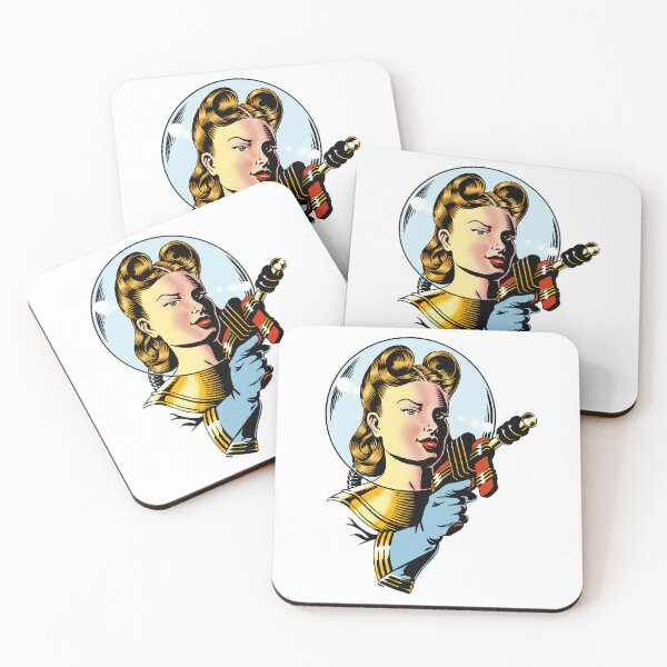Item preview, Space Girl (colour version) designed and sold by wonder-webb.