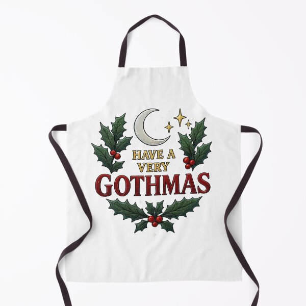 Item preview, Goth Christmas Gothmas Moon Holly Design designed and sold by ZetaDream.