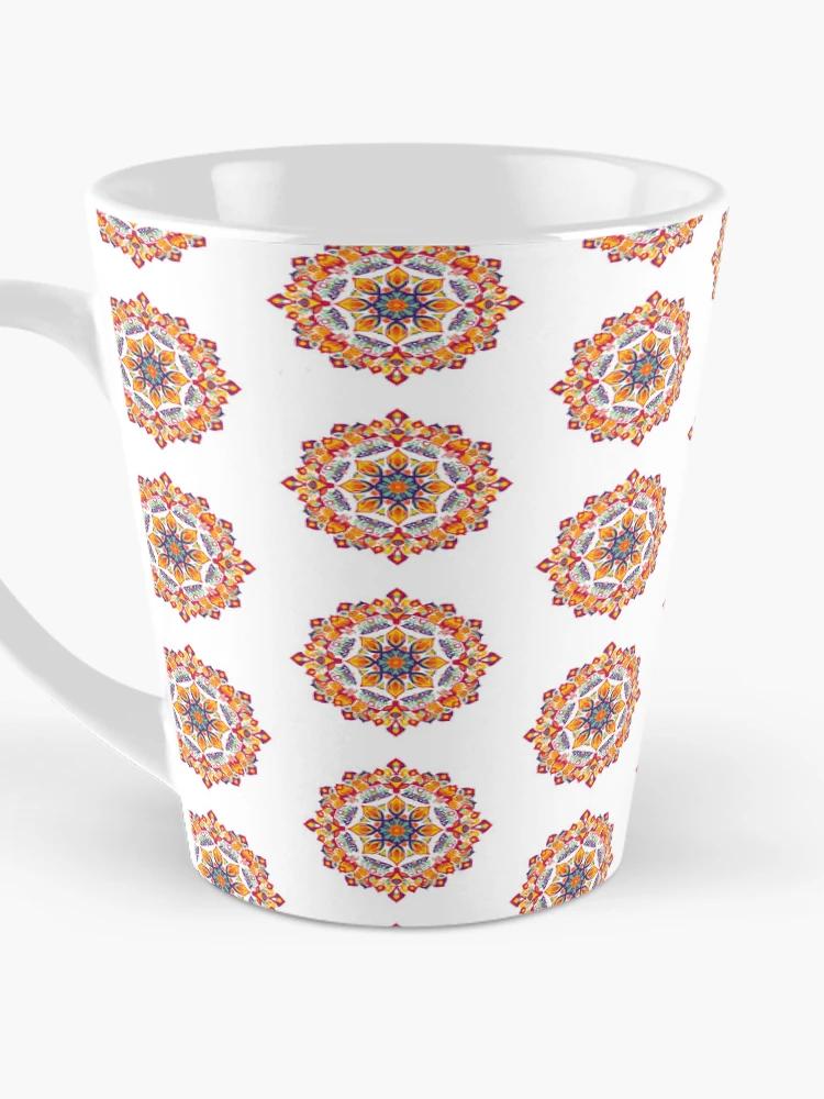 Thumbnail 3 of 4, Coffee Mug, Colorful Rangoli designed and sold by Affiliora.