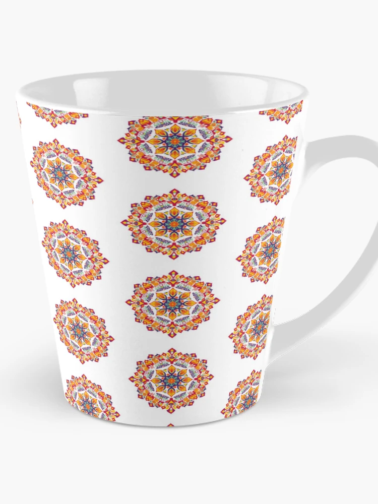 Thumbnail 1 of 4, Coffee Mug, Colorful Rangoli designed and sold by Affiliora.