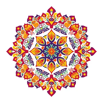 Artwork thumbnail, Colorful Rangoli by Affiliora