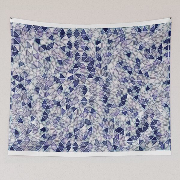 Item preview, Blue and Purple Crystal Mosaic designed and sold by Poetic Patterns Studio.