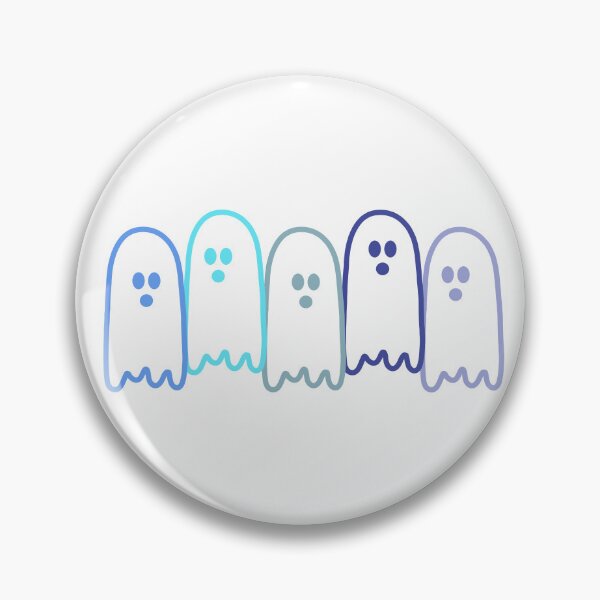 Item preview, Spooky Pastel Cute Blue Teen Ghost Line-Up  designed and sold by Aesthetic Crew.