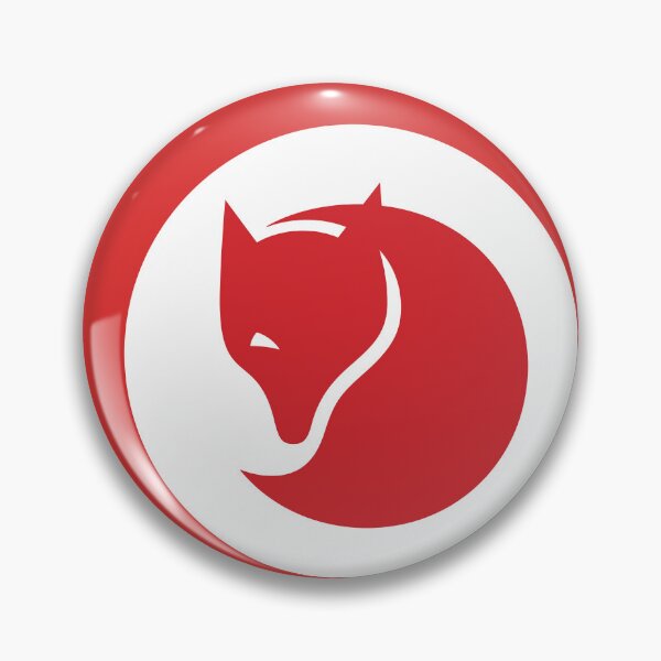 Item preview, The Red Arctic Fox on White Circle designed and sold by Orinoriant.