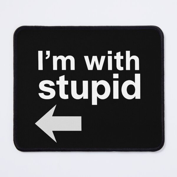 Item preview, I'm with stupid designed and sold by whatthefoxsays.