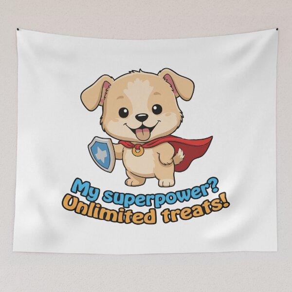 Item preview, Funny Dog Superpower Treat Poster designed and sold by Tong4130.