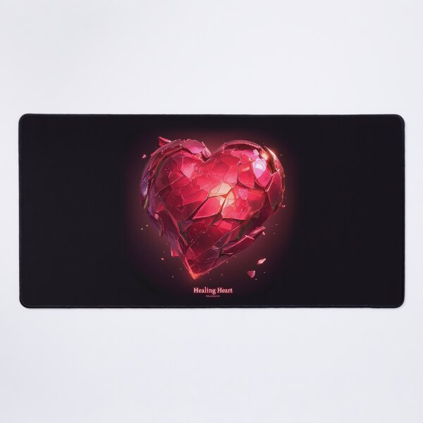 Item preview, Healing Heart – Realistic Cracked Red Heart Symbol of Pain and Recovery designed and sold by Windy-market.