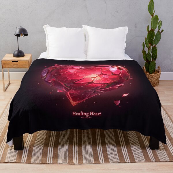 Item preview, Healing Heart – Realistic Cracked Red Heart Symbol of Pain and Recovery designed and sold by Windy-market.