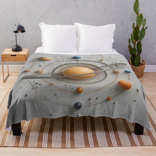 Item preview, Geometric Solar System — Minimalist Cosmic Art of Planets and Orbits designed and sold by GeetArtHouse.