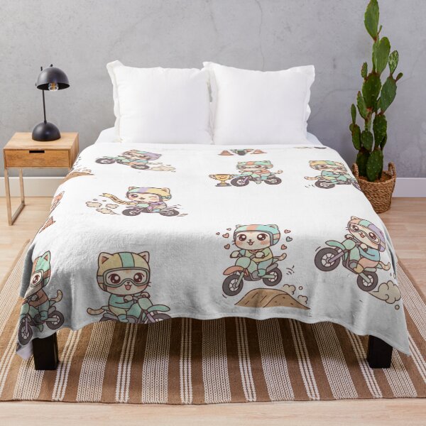 Item preview, Kawaii Motorbike Adventure: Pack of 6 Adorable Biker Kittens | Cute Biker Cat Design for Motorcycle and Cat Lovers designed and sold by DibuHumor.