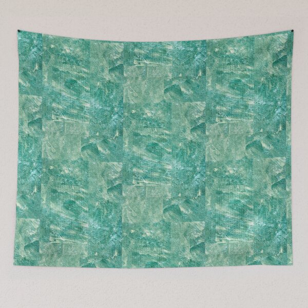 Item preview, Bright Green Monochromatic Patchwork designed and sold by SCArtAndGames.