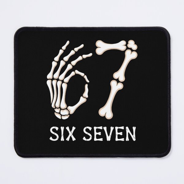 Item preview, 67 Skeleton Hand Halloween - Design for fans of the viral 6-7 meme, Halloween, and dark gothic aesthetics. designed and sold by ZyziowskyArt.