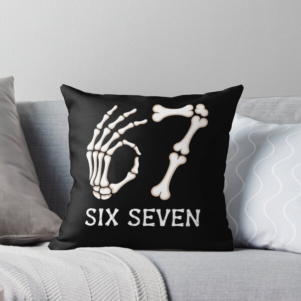 Item preview, 67 Skeleton Hand Halloween - Design for fans of the viral 6-7 meme, Halloween, and dark gothic aesthetics. designed and sold by ZyziowskyArt.