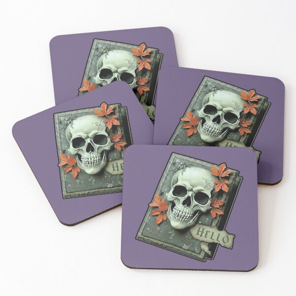 Item preview, Hello Skull Autumn Book – Spooky Greeting designed and sold by INNERSELFART.