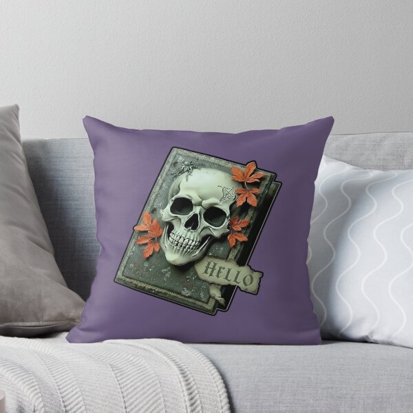 Item preview, Hello Skull Autumn Book – Spooky Greeting designed and sold by INNERSELFART.