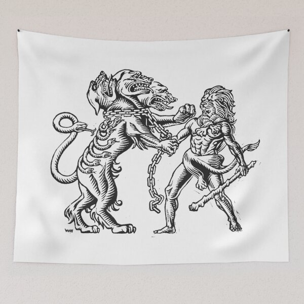 Item preview, Hercules Capturing Cerberus designed and sold by wonder-webb.