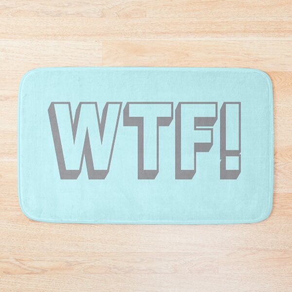 Item preview, Swear acronym WTF What the fuck grey designed and sold by peterdy.