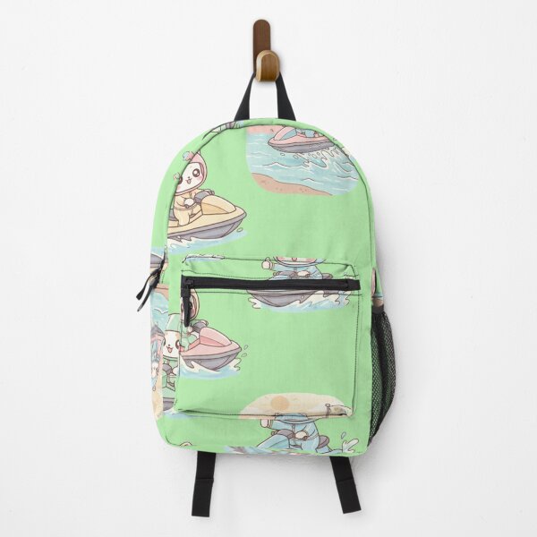 Item preview, Kawaii Sea Adventure: Pack of 5 Adorable Jet Ski Pilot Kittens | Cute Seadoo Cat Design for Speed and Summer Lovers designed and sold by DibuHumor.
