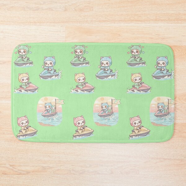Item preview, Kawaii Sea Adventure: Pack of 5 Adorable Jet Ski Pilot Kittens | Cute Seadoo Cat Design for Speed and Summer Lovers designed and sold by DibuHumor.