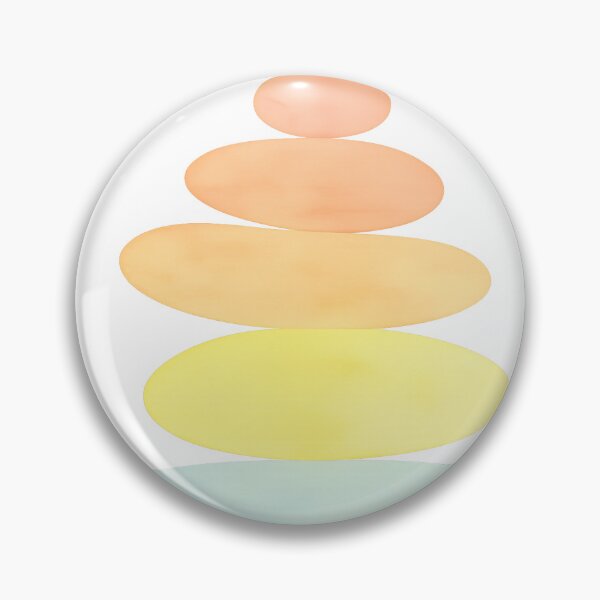 Item preview, Balance in Color – Minimalist Stacked Stones Watercolor Design designed and sold by ZeMa-JA.