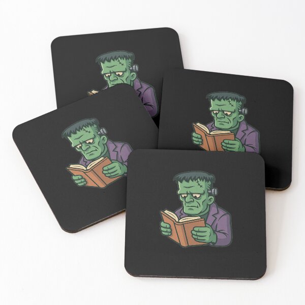 Item preview, Bookish Frankenstein – Cute Halloween Reading Monster designed and sold by BoldApparel.