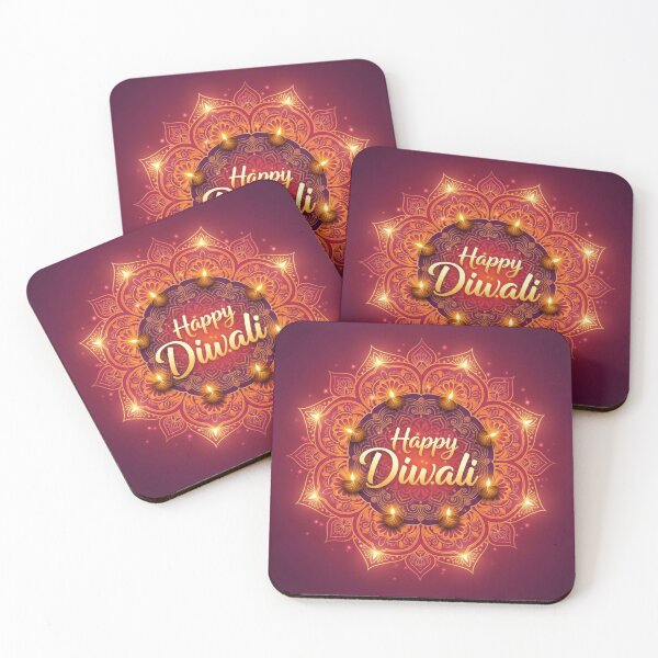 Item preview, Happy Diwali | Rangoli Mandala with Glowing Diyas designed and sold by digitallyyour.
