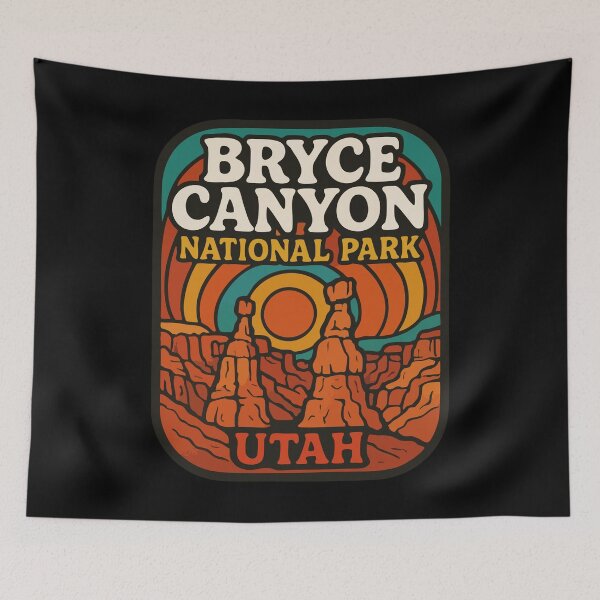 Item preview, Bryce Canyon National Park Utah Trippy Retro designed and sold by TomFrontierArt.