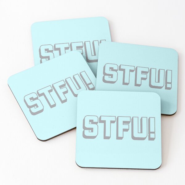 Item preview, Swear acronym STFU Shut the fuck up Grey designed and sold by peterdy.