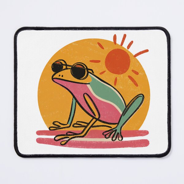 Item preview, Sun-Chillin' Frog: Tropical Vibes in Amphibian Style designed and sold by ForeverPrintsOK.