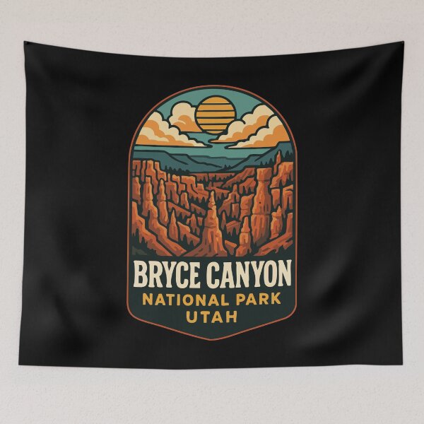 Item preview, Bryce Canyon National Park Utah Retro Vintage designed and sold by TomFrontierArt.