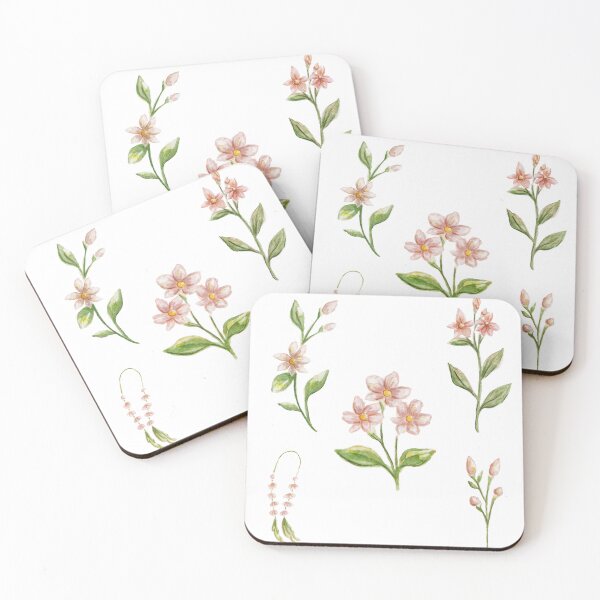 Item preview, watercolor sampaguita flowers pack on white background designed and sold by Amalzaki.
