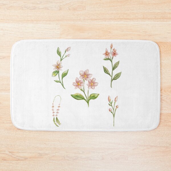 Item preview, watercolor sampaguita flowers pack on white background designed and sold by Amalzaki.
