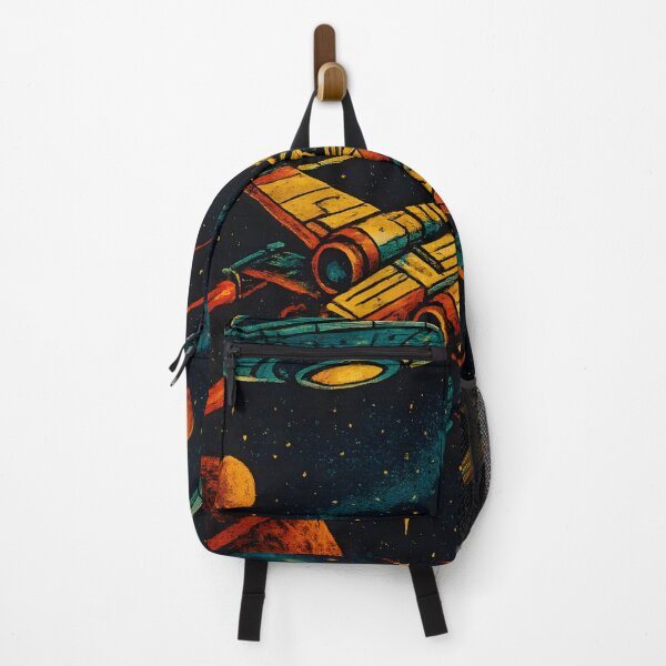 Item preview, VINTAGE SPACESHIP PAINTING designed and sold by infinitearte.