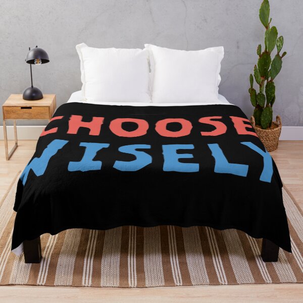 Item preview, Choose Wisely Typography Red Blue Minimalist Decision designed and sold by charlypicazo.