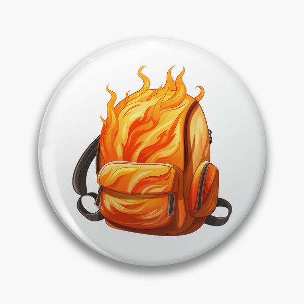 Item preview, Fiery School Backpack designed and sold by New-School-Wave.