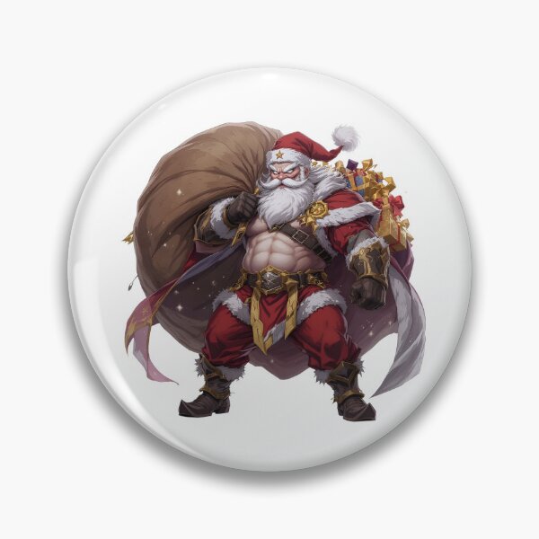 Item preview, Epic Anime Santa – Muscular Heroic Christmas Design designed and sold by Artomera.