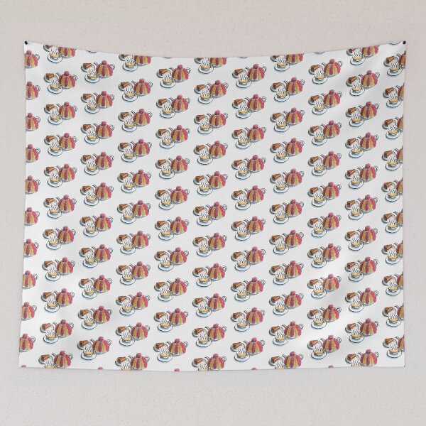 Item preview, Tea and Cake (repeat pattern version) designed and sold by wonder-webb.