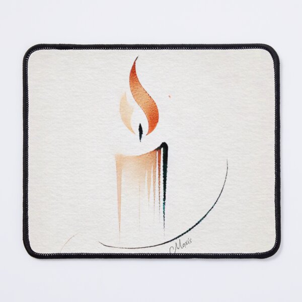 Item preview, Minimalist Candle Light of Silence designed and sold by MoxisWatercolor.