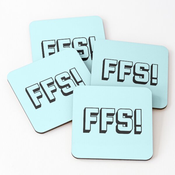 Item preview, Swear acronym FFS For Fucks Sake Black designed and sold by peterdy.