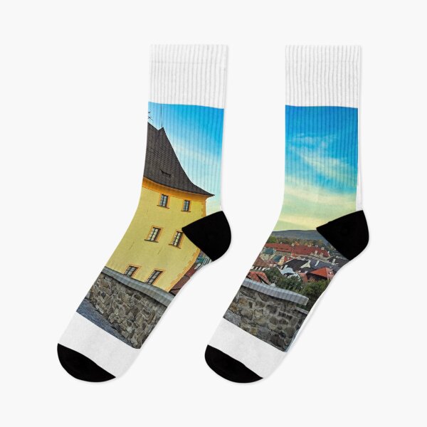 Item preview, Cesky Krumlov old town and castle tower cityscape, Czech republic designed and sold by goceris.