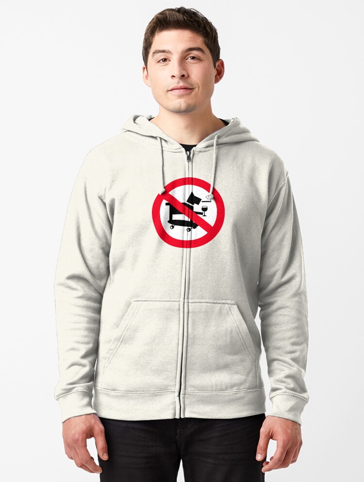 No Skateboarding Dogs Allowed Zipped Hoodie for Sale by joshcartoonguy