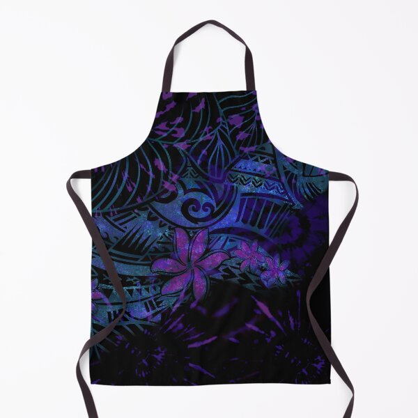 Item preview, Midnight Blue Splash of Tie Dye Samoan tribal dress 5515 designed and sold by sunnthreads.
