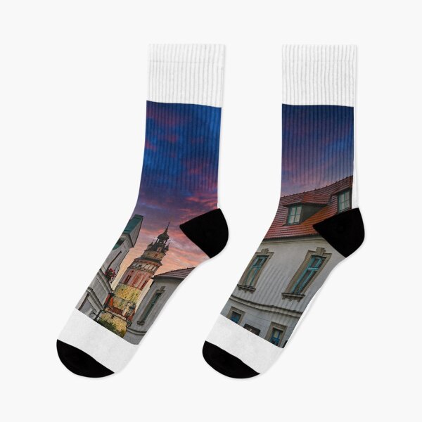 Item preview, Cesky Krumlov castle tower in the morning, Czech republic designed and sold by goceris.