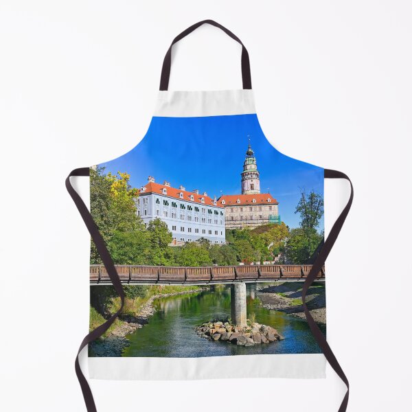 Item preview, Cesky Krumlov castle tower and the Vltava River, autumn season designed and sold by goceris.