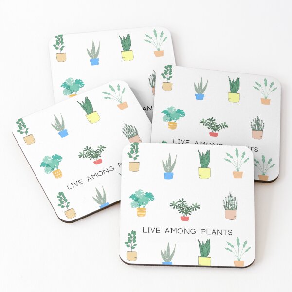 Item preview, Live among plants • Mini Cute Plant Pack • Many Small Plants Illustration designed and sold by Amalzaki.