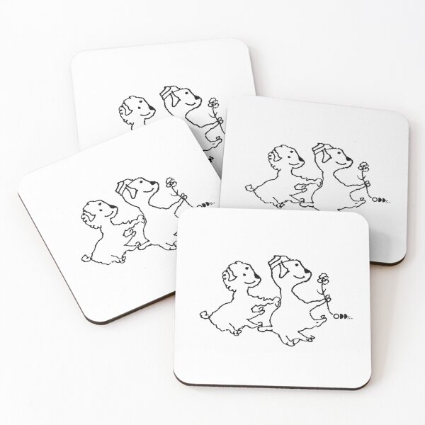 Item preview, Inked Dogs — Minimal Funny Line Drawing designed and sold by ODDSPARK.