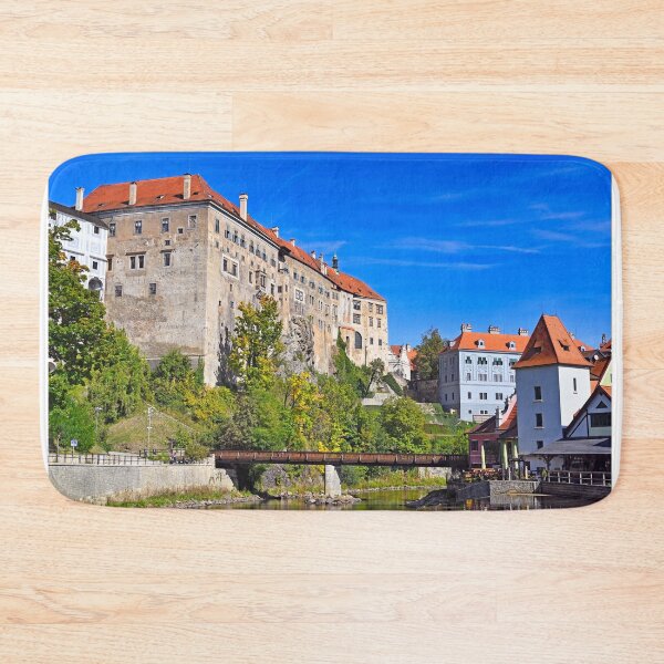 Item preview, Cesky Krumlov Castle and the Vltava River, autumn season designed and sold by goceris.